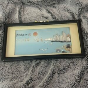 Vintage Asian 3D Artwork, Japanese Home Art Display